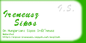 ireneusz sipos business card
